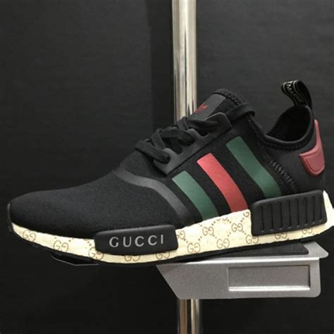 adidas black gucci x nmd r1 boost|adidas x gucci gg monogram.